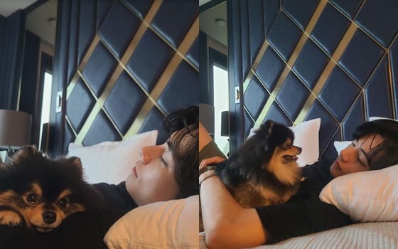 방탄소년단(BTS) 뷔와 연탄이