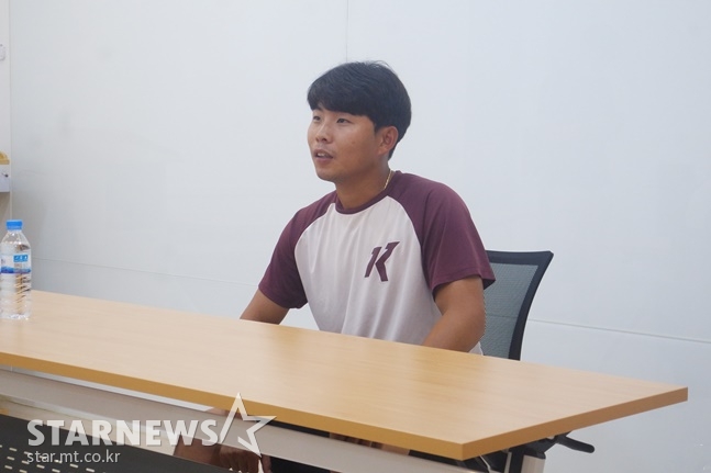 키움 외야수이자 송진우 한화 코치의 아들인 송우현. /사진=김동영 기자