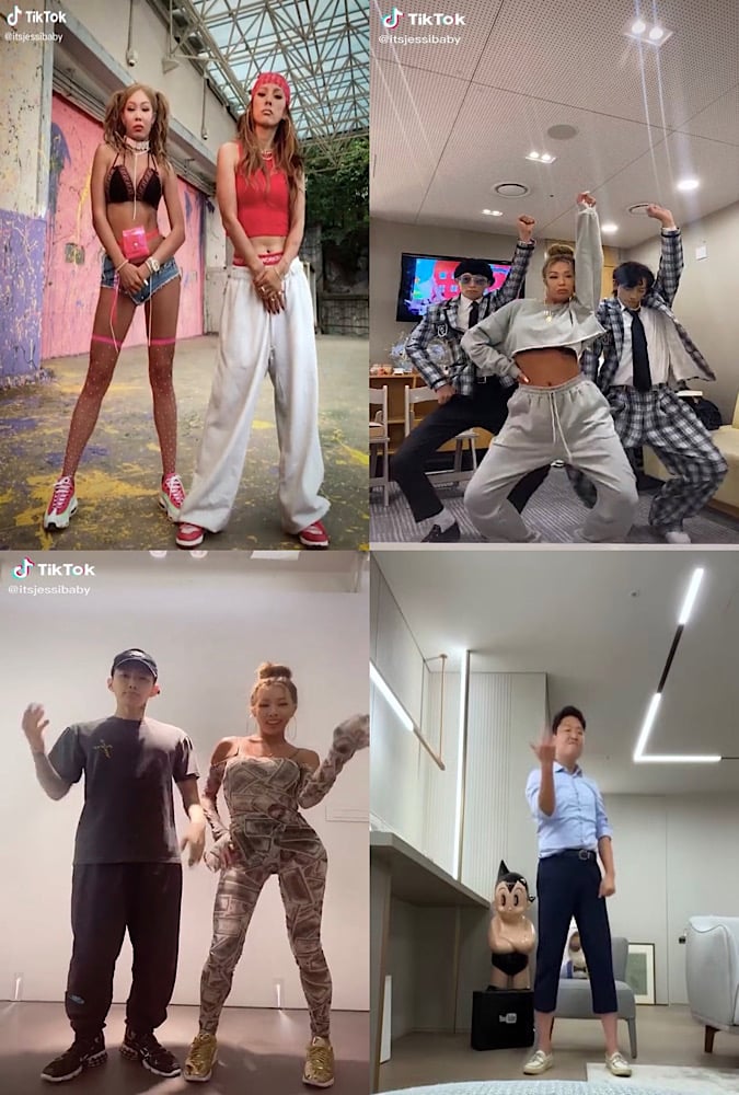 /사진=제시 '눈누난나' 틱톡 챌린지 영상 캡쳐