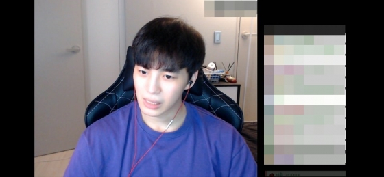 /사진=홍빈 개인방송 화면