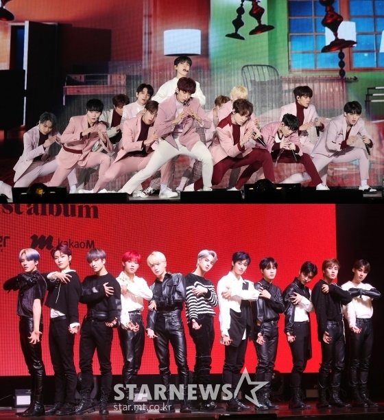 세븐틴(위), 더보이즈 /사진=스타뉴스