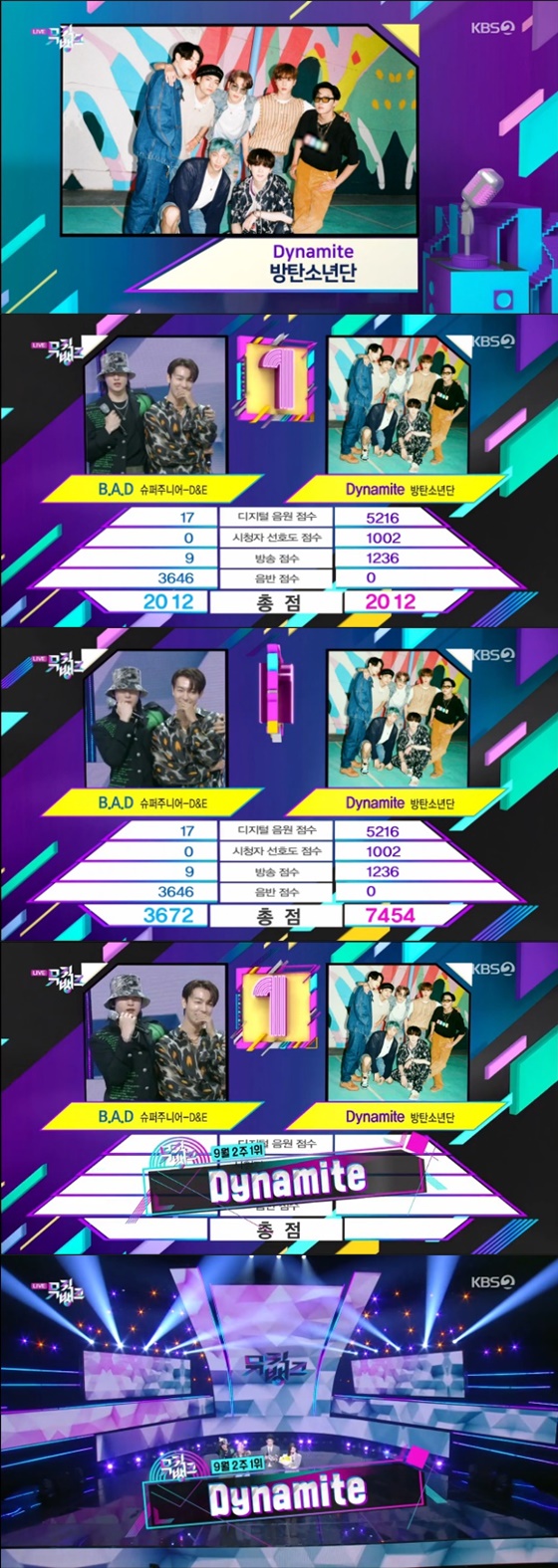 방탄소년단 /사진=KBS 2TV '뮤직뱅크' 방송화면 캡처