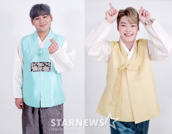 강태관(왼쪽), 김경민 / 사진=김창현 기자 chmt@ [한복협찬=이규옥 한복]