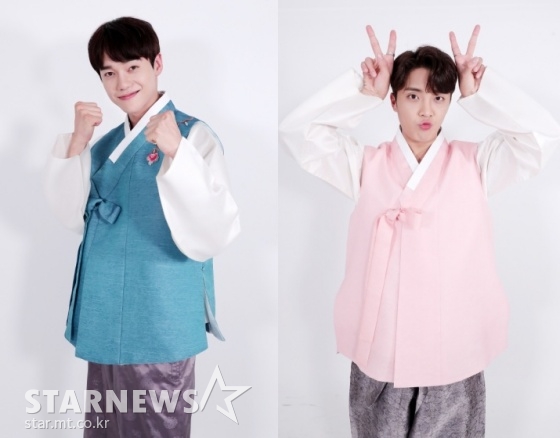 이대원(왼쪽), 황윤성 / 사진=김창현 기자 chmt@ [한복협찬=이규옥 한복]
