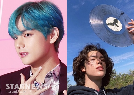 방탄소년단 뷔(BTS V)와 코난 그레이(Conan Gray) /사진=스타뉴스. 코난 그레이 공식 트위터