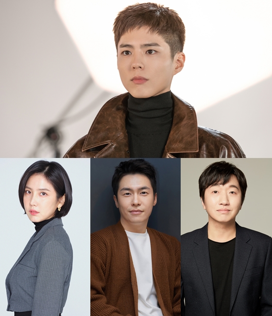 박보검, 신동미(사진 아래 맨 왼쪽부터 오른쪽으로), 이재원, 이창훈/사진=tvN(박보검 사진), 스타하우스엔터테인먼트(사진 아래 맨 왼쪽부터 오른쪽으로), 씨제스엔터테인먼트, 미스틱스토리