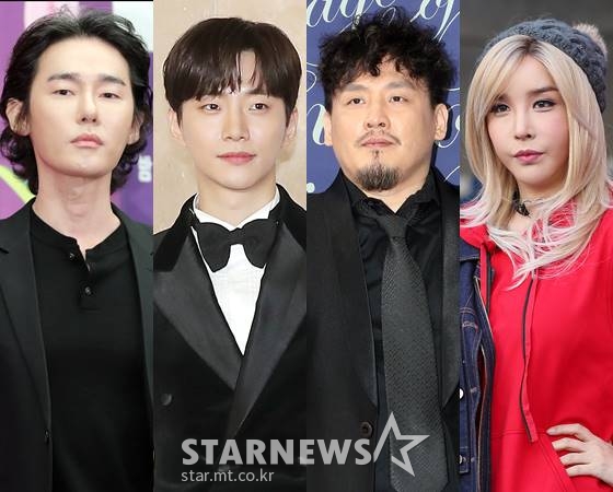 허지웅 작가, 가수 겸 배우 준호, 가수 현진영, 가수 겸 배우 하리수 /사진=스타뉴스