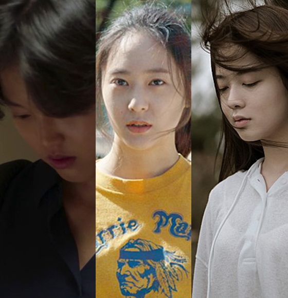 '담쟁이'의 이연, '애비규환' 정수정, '내가 죽던 날' 노정의.