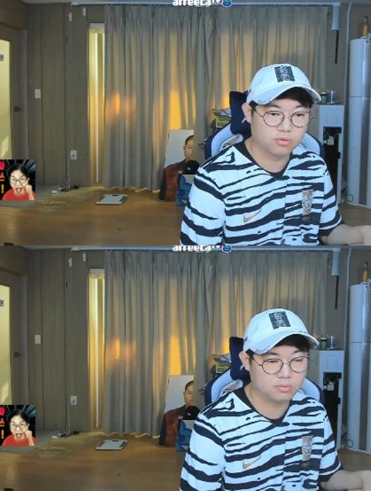 /사진=감스트 아프리카TV 방송 화면