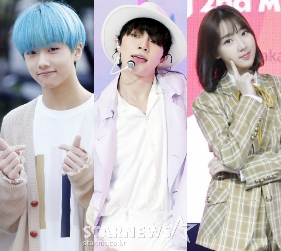 (왼쪽부터)NCT 지성, 투모로우바이투게더 휴닝카이, 위클리 지윤 /사진=스타뉴스