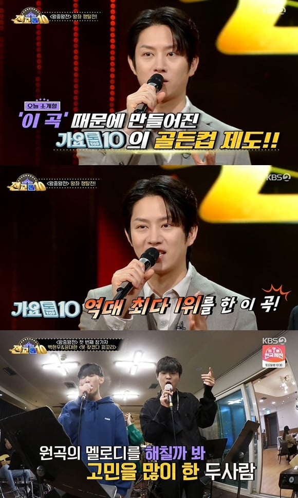 /사진= KBS 2TV 예능 '전교톱10' 방송 화면