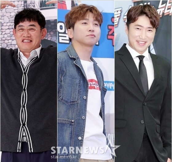 개그맨 이경규(왼쪽)와 유세윤, 장동민 /사진=스타뉴스