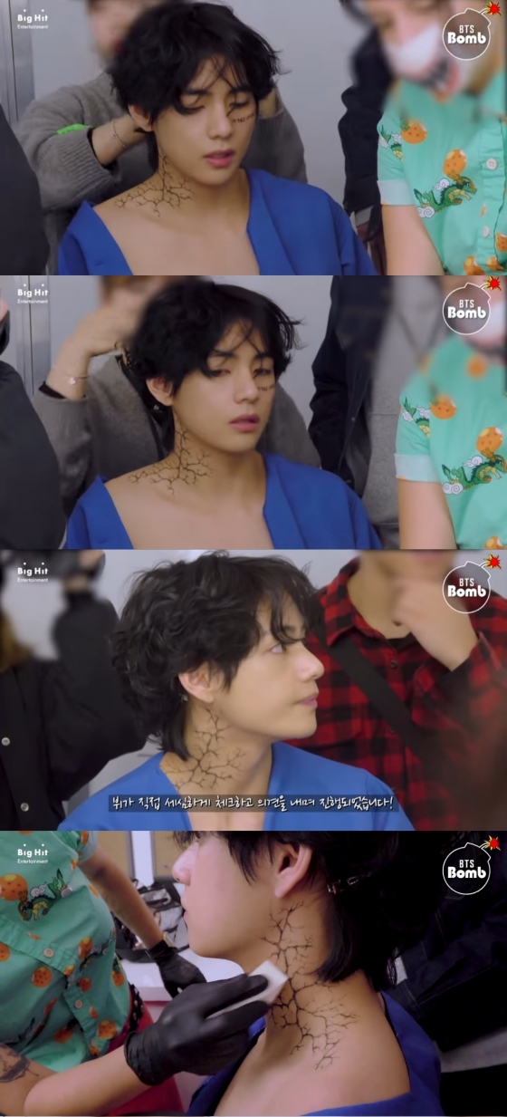 방탄소년단 뷔(BTS V) /사진=BANGTANTV 'Behind Story of V'sTatto'