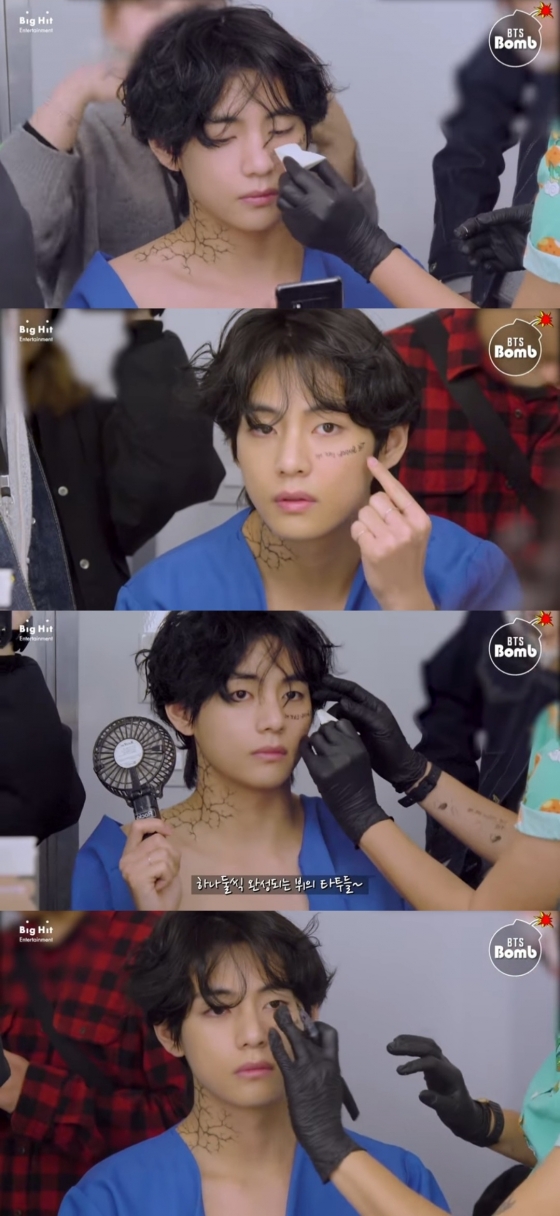 방탄소년단 뷔(BTS V) /사진=BANGTANTV 'Behind Story of V'sTatto'