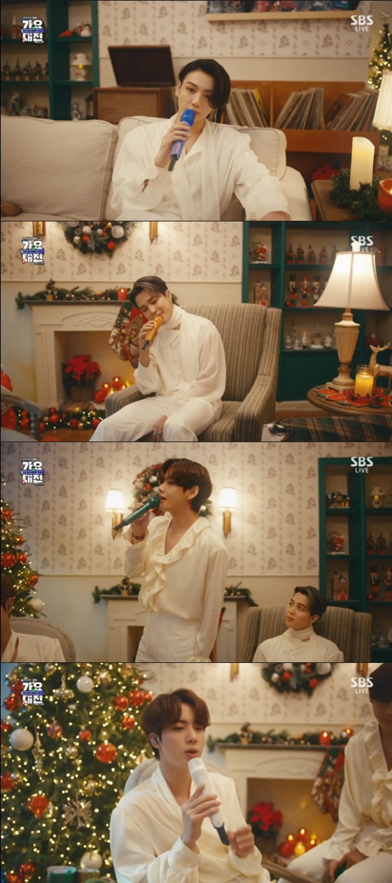 방탄소년단 /사진=SBS '2020 SBS 가요대전' 방송화면 캡처