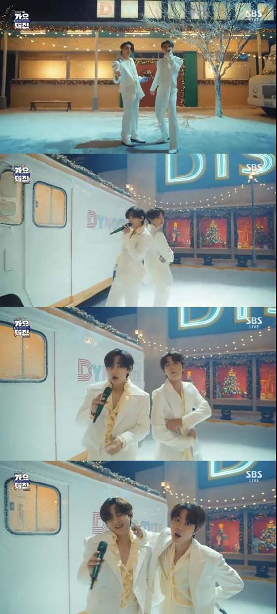 방탄소년단 /사진=SBS '2020 SBS 가요대전' 방송화면 캡처