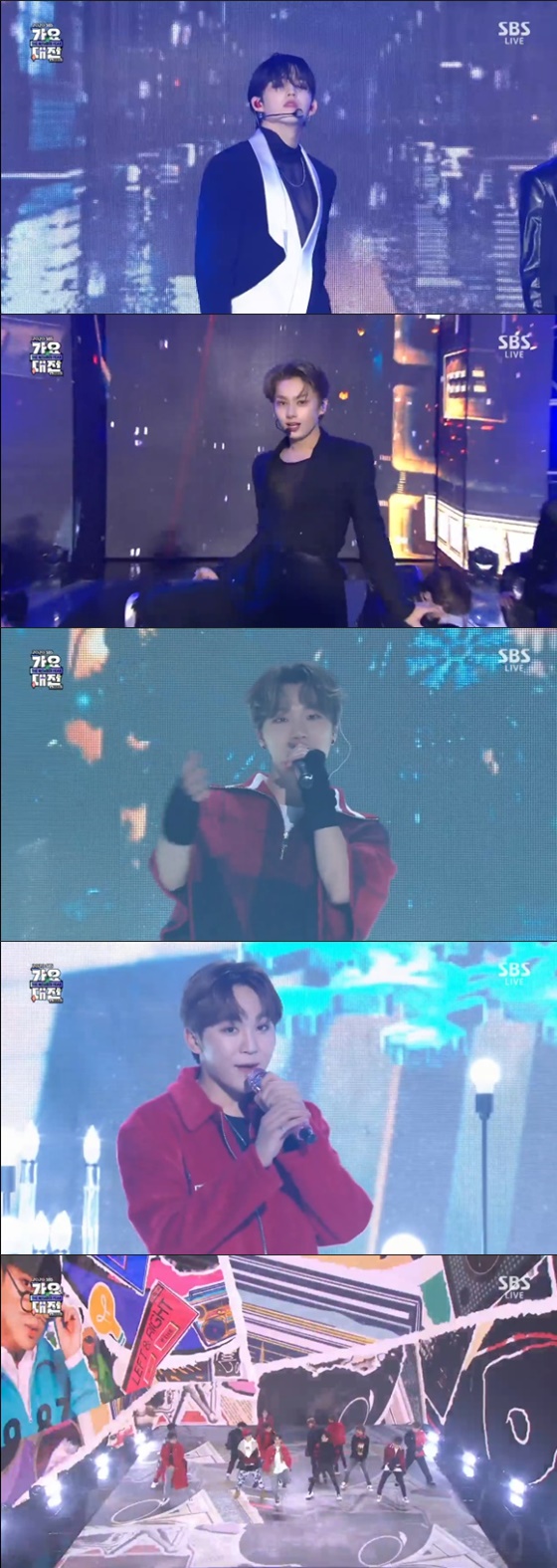세븐틴 /사진=SBS '2020 SBS 가요대전' 방송화면 캡처