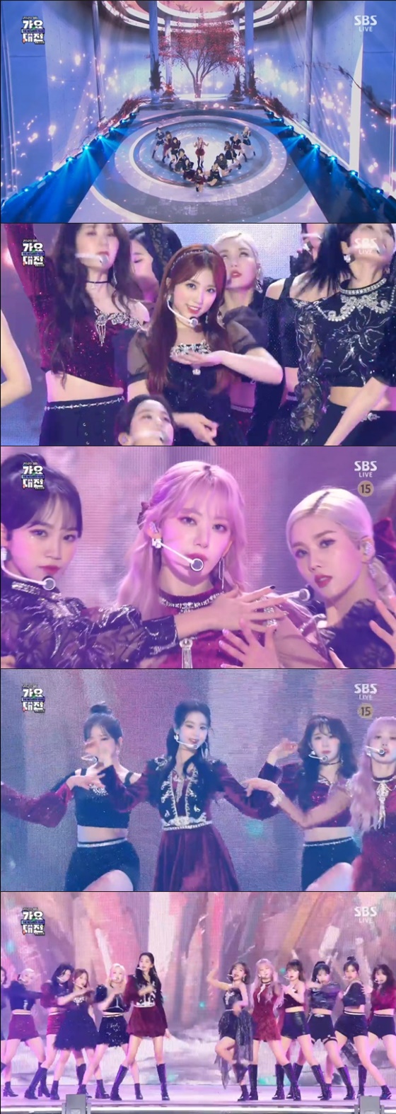 아이즈원 /사진=SBS '2020 SBS 가요대전' 방송화면 캡처