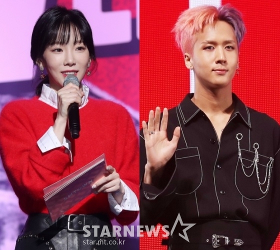 소녀시대 태연(왼쪽), 빅스 라비 /사진=김휘선 기자