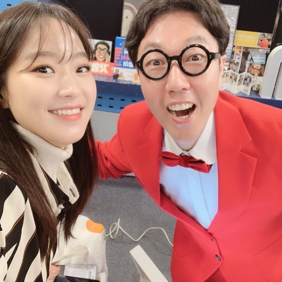 주시은 아나운서(왼쪽)과 김영철 /사진=주시은 아나운서 인스타그램
