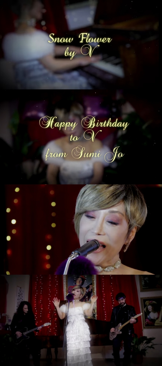 /사진=Snow Flower "Happy Birthday V (BTS)" Sumi Jo [Sumi Jo Official] 화면 캡쳐
