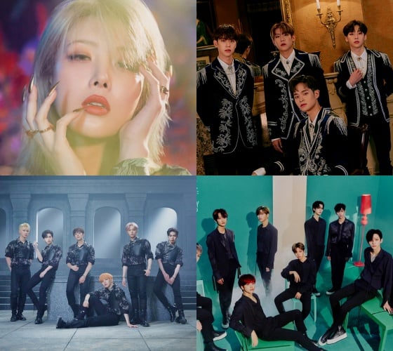 /사진제공=르엔터테인먼트, 브랜뉴뮤직, RBW, 스타쉽엔터테인먼트