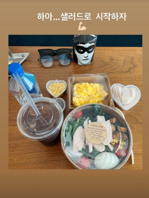 손담비가 공개한 식단/사진=손담비 인스타그램