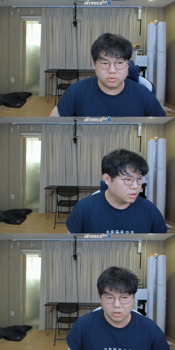 아프리카TV BJ 감스트가 방송을 통해 실종설을 해명했다./사진=감스트 아프리카TV 방송 화면 캡처