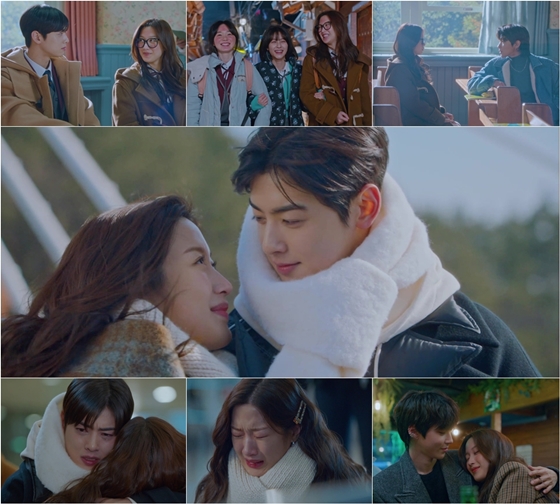 tvN 수목드라마 '여신강림'에서 문가영, 차은우, 황인엽의 로맨스 결말이 궁금증을 자아냈다./사진제공=tvN '여신강림'