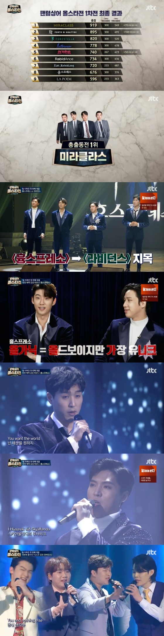 /사진=JTBC 음악 예능프로그램 '팬텀싱어 올스타전' 방송화면 캡처