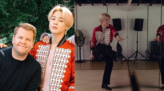 방탄소년단 지민(BTS JIMIN)과 제임스 코든(James Corden)