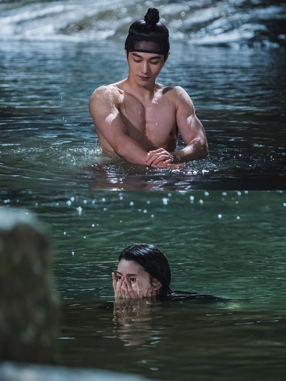 KBS 2TV 월화드라마 '암행어사: 조선비밀수사단' 성이겸 역 김명수, 홍다인 역 권나라(사진 아래)/사진제공=아이윌미디어