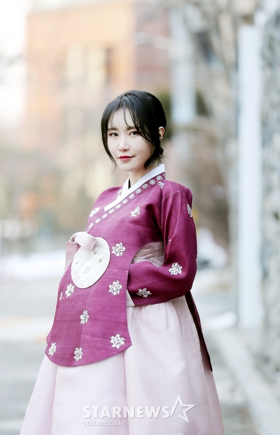 가수 예지 한복 인터뷰 / 사진=김창현 기자 chmt@