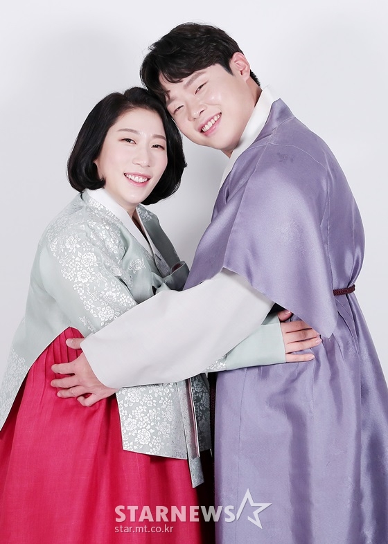 김영희-윤승열 부부 설날 한복 인터뷰 / 사진=김창현 기자 chmt@