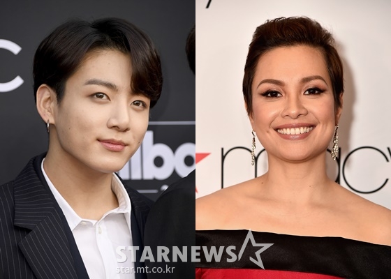 방탄소년단 정국(BTS JUNGKOOK)과 레아 살롱가(Lea Salonga) /AFPBBNews=뉴스1=스타뉴스