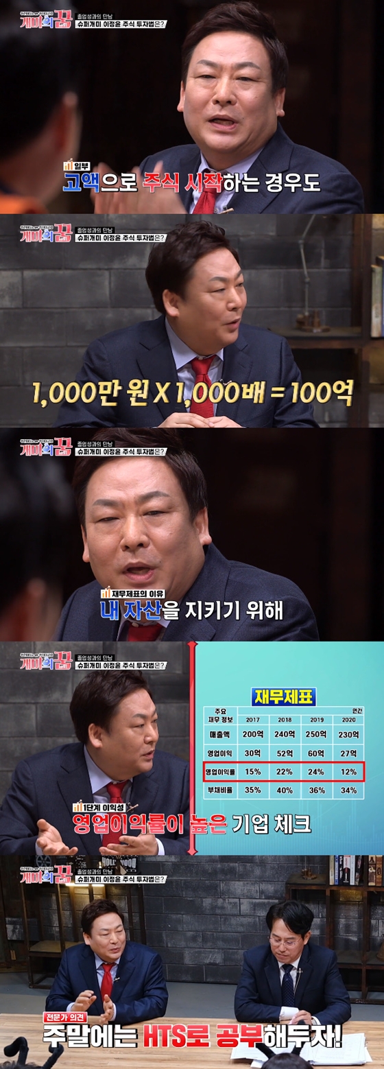 MBC '개미의 꿈'에 주식고수 이정윤이 출연했다./사진=MBC '개미의 꿈' 방송 화면 캡처