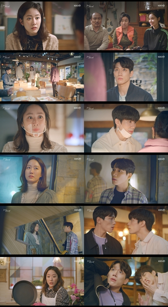 KBS 2TV 주말드라마 '오케이 광자매'의 전혜빈, 김경남이 우연한 사건들로 인연이 됐다./사진=KBS 2TV 주말드라마 '오케이 광자매' 방송 화면 캡처