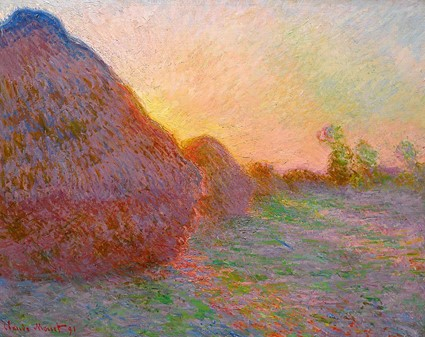 클로드 모네 (Claude Monet), 건초 더미(Meules), 1890.  사진제공= Wikimedia Commons, Public Domain.