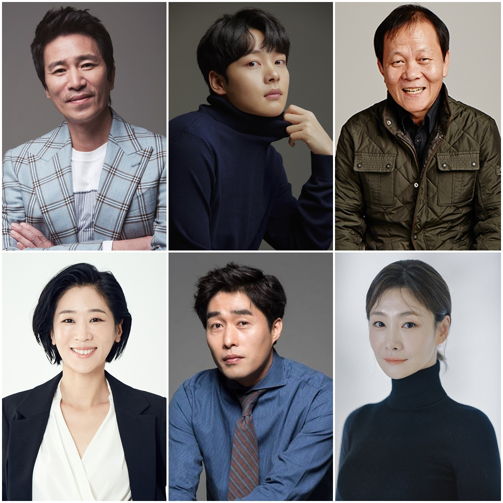 배우 신정근, 김민기, 우현, 백지원, 정민성, 박효주/ 사진제공=아티스트컴퍼니, HM엔터테인먼트, 스타잇엔터테인먼트, 이끌엔터테인먼트, 매니지먼트BK, 밀키웨이엔터테인먼트