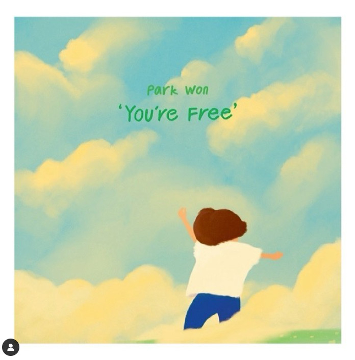 박원 'You're Free' 앨범 커버 / 사진=이윤지 인스타그램 캡처