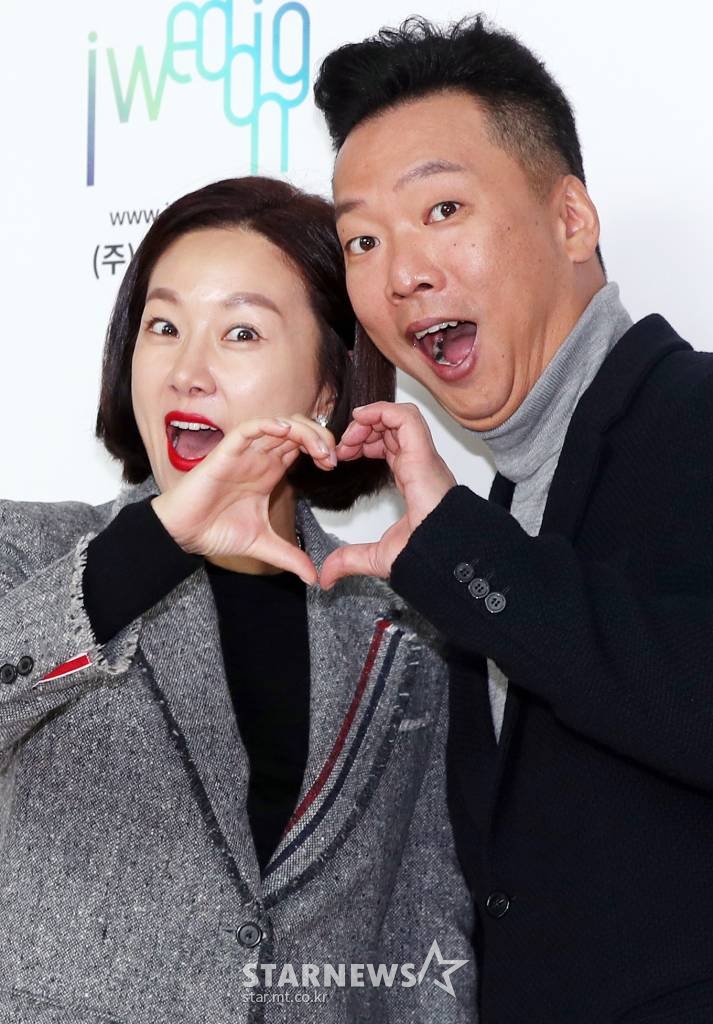 개그우먼 김지혜, 박준형 부부 /사진=김휘선 기자 tndejrrh123@