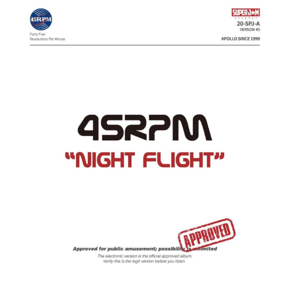 /사진=45RPM 'Night Flight' 앨범 재킷
