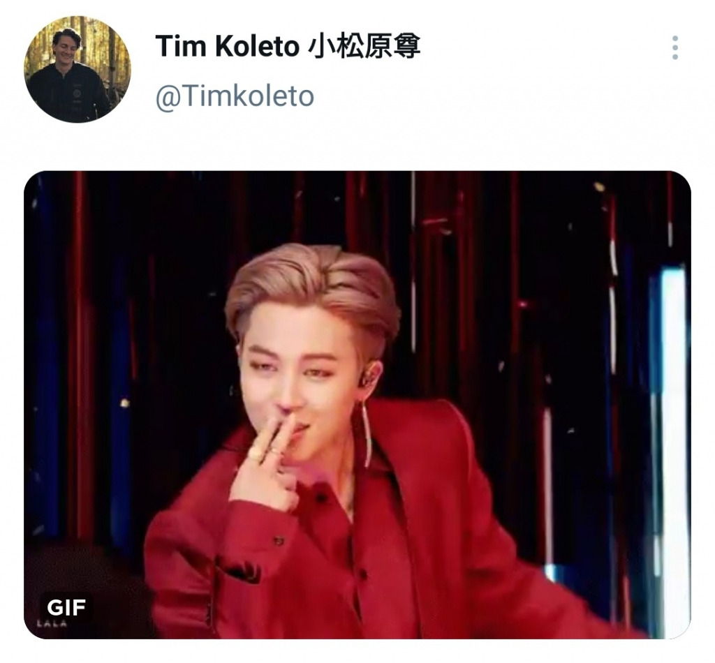 /사진=타케루 코마츠바라(Takeru Komatsubara, Tim Koleto) 트위터
