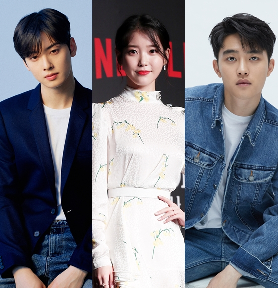 아이돌그룹 아스트로 멤버 차은우가 '데시벨'로 스크린에 데뷔하는 가운데 아이유와 도경수의 행보를 걷게 될지 기대된다.