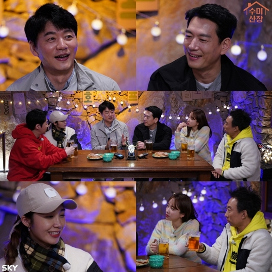 SKY채널, KBS '수미산장'에 박정철, 김승수가 출연했다./사진제공 =SKY채널, KBS '수미산장'