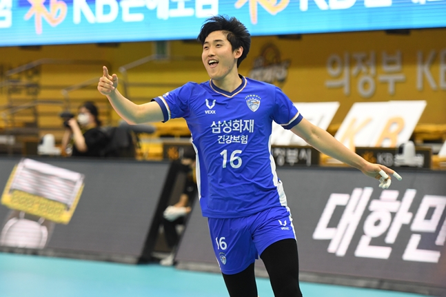 삼성화재에서 한국전력으로 트레이드 된 김동영.사진=/KOVO