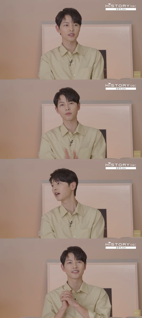 송중기 /사진='송중기, Live' 방송화면 캡처