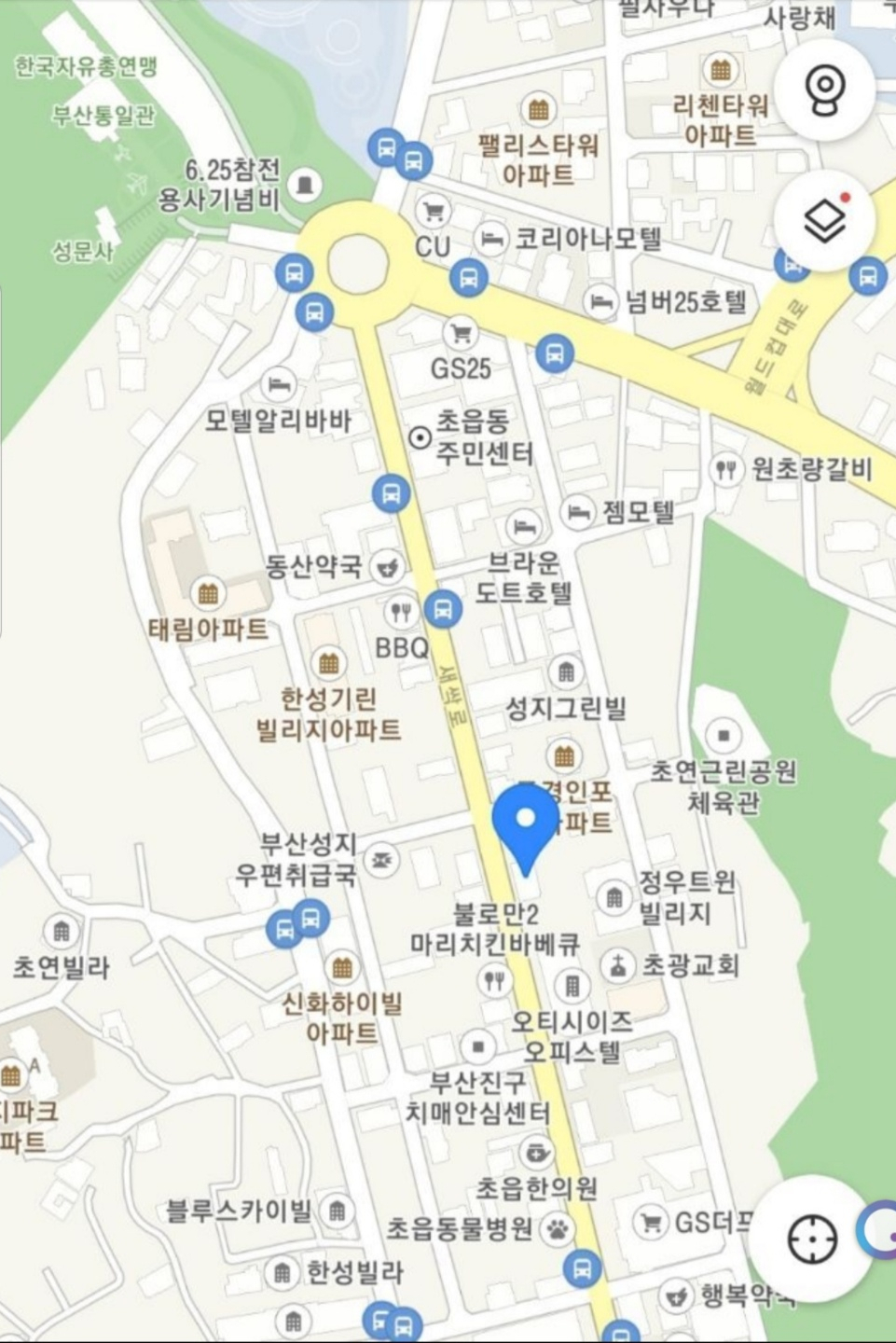 '영웅시대 부산 STUDY HOUSE' 위치 /사진제공='영웅시대 부산'