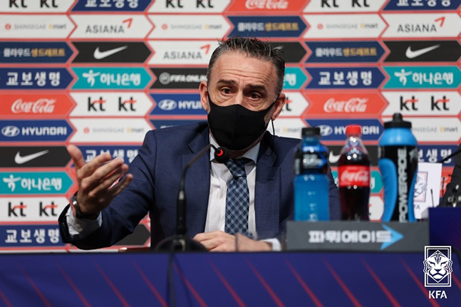 파울루 벤투 축구대표팀 감독. /사진=대한축구협회