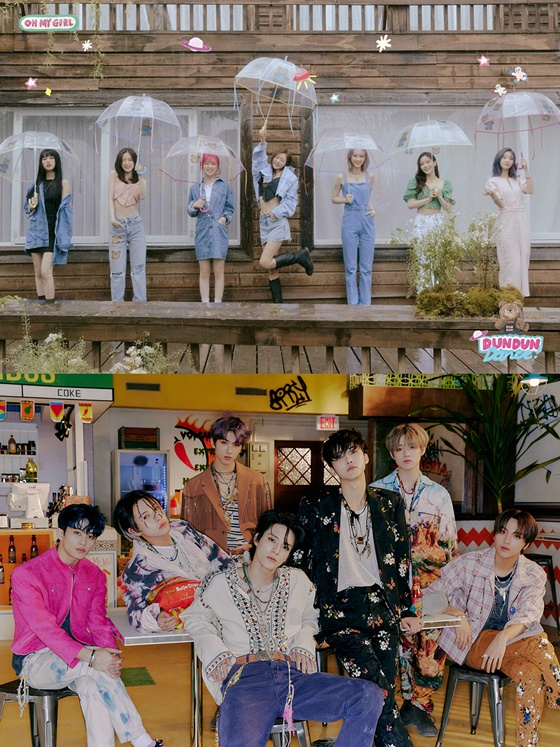 오마이걸(위), NCT DREAM /사진제공=WM엔터테인먼트, SM엔터테인먼트